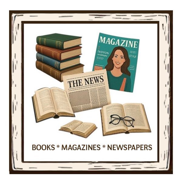 Books, Magazines, News, Letters collectibles and memorabilia